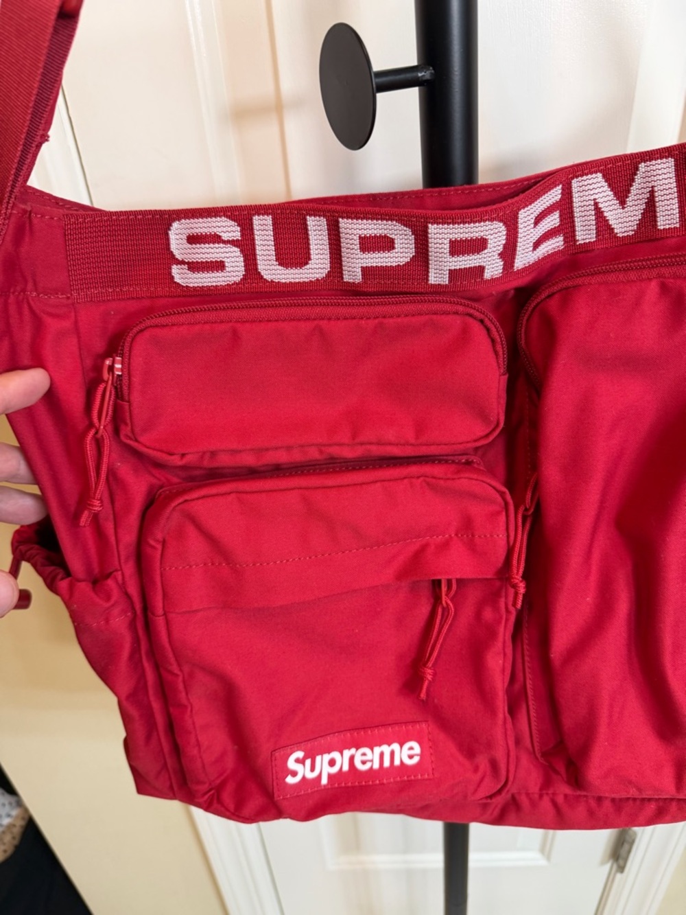 Supreme Field Messenger Bag color Red